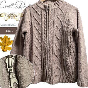 Carroll Reed: Vintage Long Sleeve Cable Knit Sweater